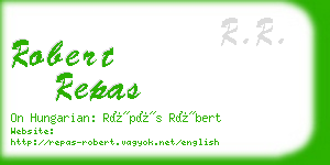 robert repas business card